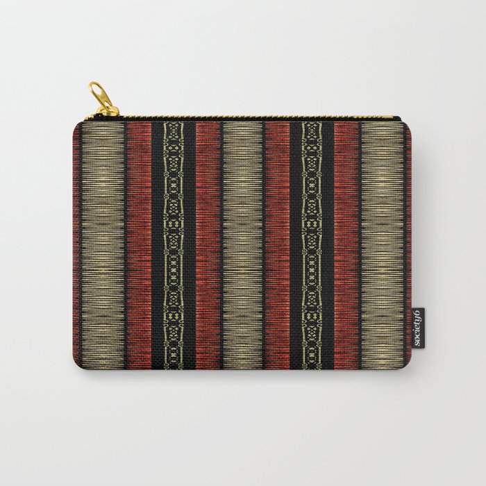 Mud Cloth Tribal Pattern 02 Carry All Pouch Gallery Image 1