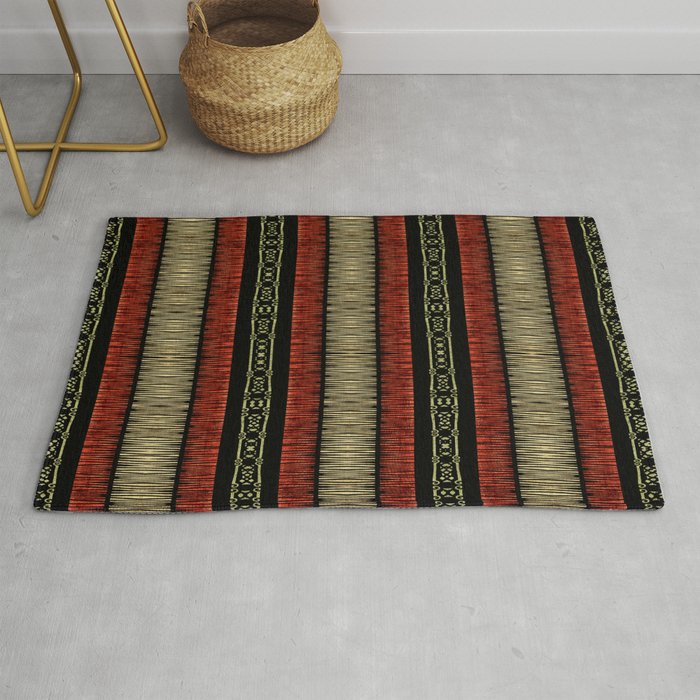 Mud Cloth Tribal Pattern 02 Rug Gallery Image 1