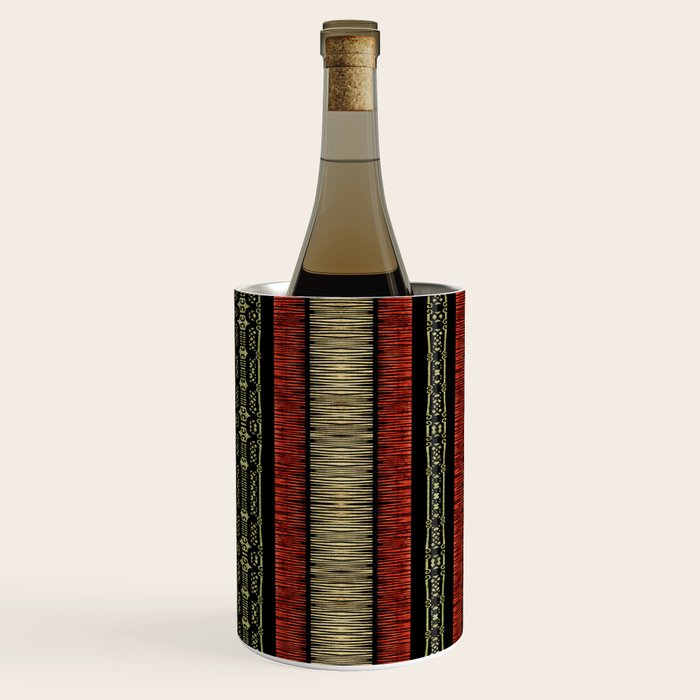 Mud Cloth Tribal Pattern 02 Wine Chiller Gallery Image 2