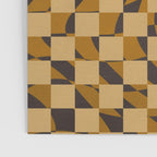 Abstract checked in golden ochre Poster Gallery Image 3