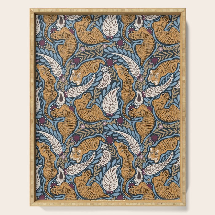 Exotic Tiger Oasis Dark Serving Tray Gallery Image 1