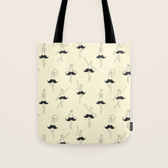 The Ballet of Mustache Tote Bag Gallery Image 1