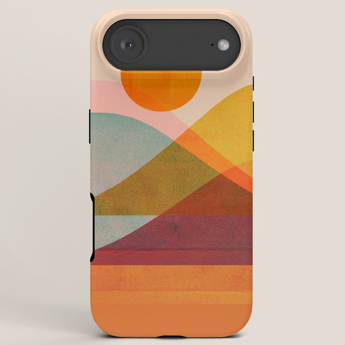 Abstraction_SUNSET_LANDSCAPE_POP_ART_Minimalism_018X iPhone Case Gallery Image 6