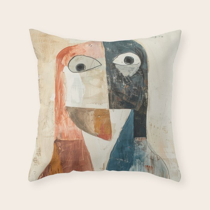 Bird Duality III Throw Pillow Gallery Image 6