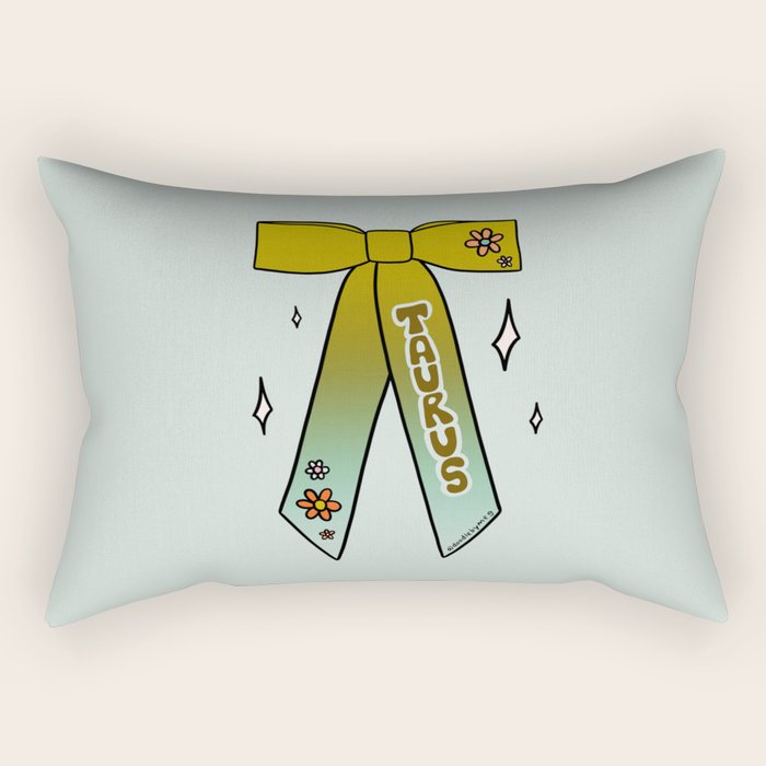 Taurus Bow Rectangular Pillow Gallery Image 1