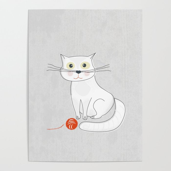 White Cat Poster Gallery Image 4