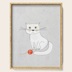 White Cat Serving Tray Gallery Image 1