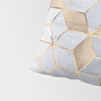 Soft Blue Gradient Cubes Pillow Sham Gallery Image 4