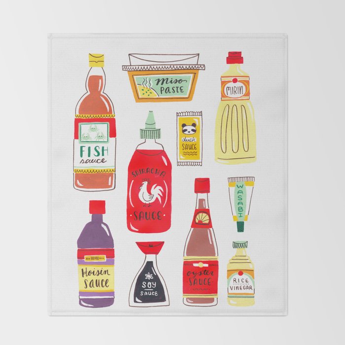 Asian Seasonings Throw Blanket Gallery Image 2