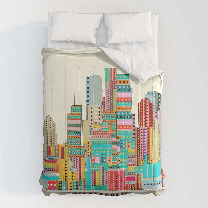 Minneapolis city  Comforter Gallery Image 6