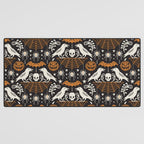 All Hallows' Eve - Black Orange Halloween Desk Mat Gallery Image 3