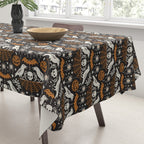 All Hallows' Eve - Black Orange Halloween Tablecloth Gallery Image 3