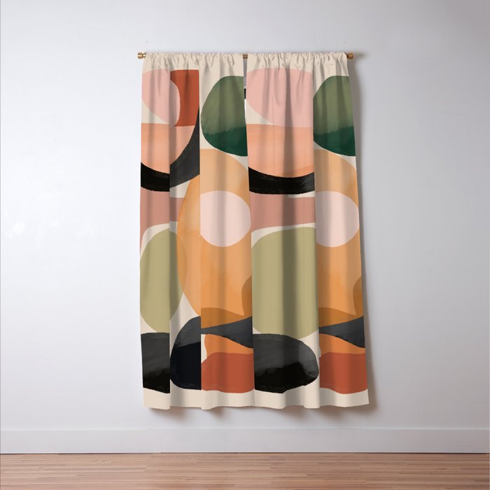Modern Abstract Art 144 Window Curtain Gallery Image 3