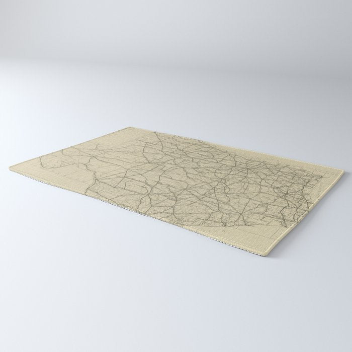 Vintage Texas Highway Map (1919) Rug Gallery Image 3