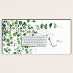 Eucalyptus Watercolor Desk Mat Gallery Image 1