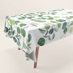 Eucalyptus Watercolor Tablecloth Gallery Image 1