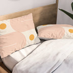 Abstraction_SUN_DOUBLE_LINE_POP_ART_Minimalism_001C Pillow Sham Gallery Image 2