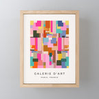 Color Block Print Mid Century Modern Retro Wall Art Geometric Pattern Abstract Mini Art Print Gallery Image 1