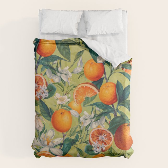 Orange Blossoms Duvet Cover Gallery Image 6
