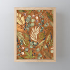 Autumn leafy wild forest B Mini Art Print Gallery Image 1