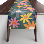 Vintage flowers Table Runner Gallery Image 1