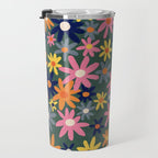 Vintage flowers Travel Mug Gallery Image 3