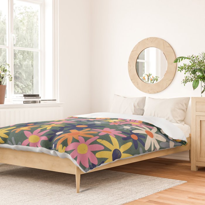 Vintage Flowers Duvet Cover