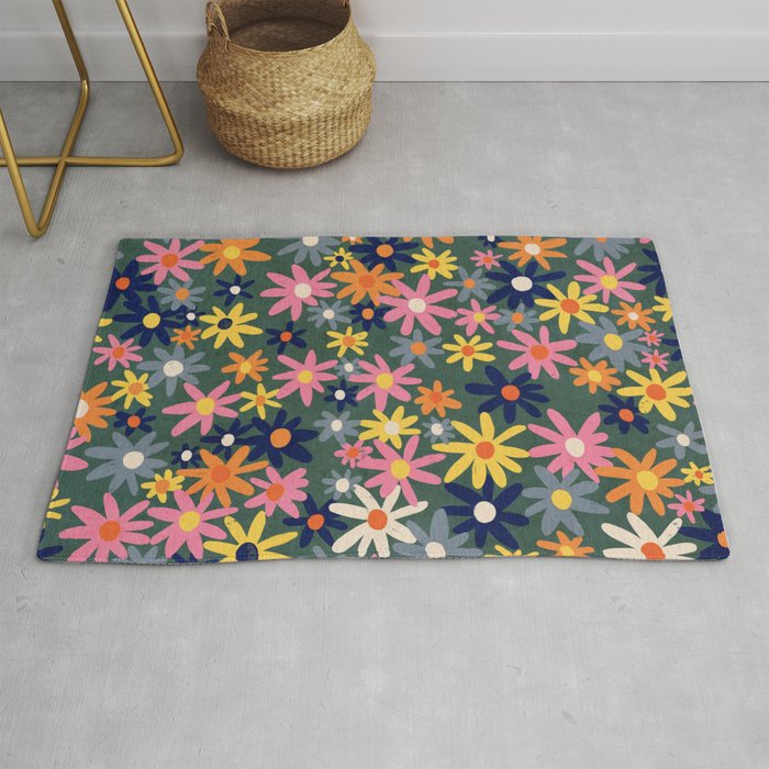 Vintage flowers Rug Gallery Image 1