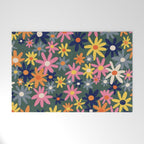 Vintage flowers Welcome Mat Gallery Image 1