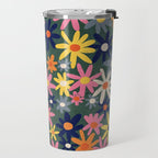 Vintage flowers Travel Mug Gallery Image 2