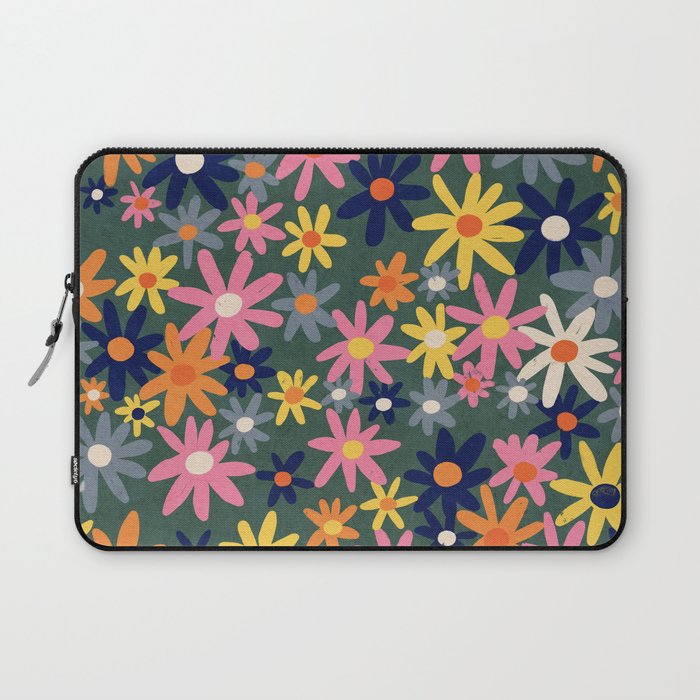 Vintage flowers Laptop Sleeve Gallery Image 1