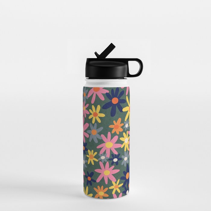 Vintage flowers Water Bottle Gallery Image 1