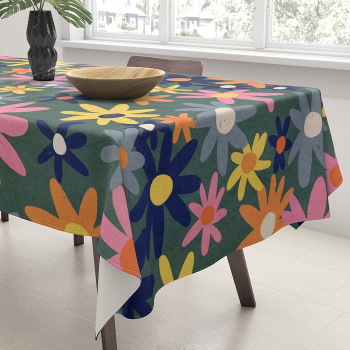 Vintage flowers Tablecloth Gallery Image 3