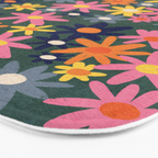 Vintage flowers Bath Mat Gallery Image 3