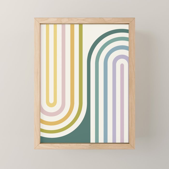 Bold Curvature Stripes XIV Mini Art Print Gallery Image 1
