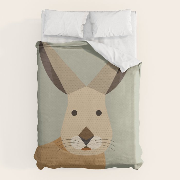 Whimsy European Hare Duvet Cover Gallery Image 6