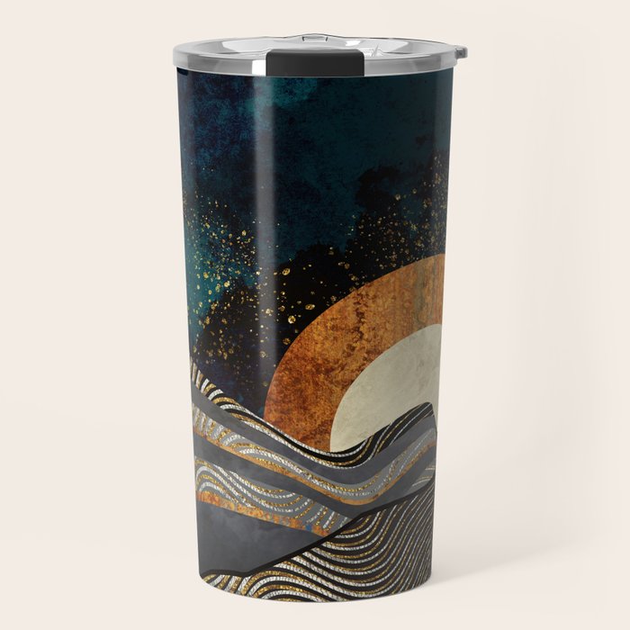 Gold & Silver Fields Travel Mug Gallery Image 1