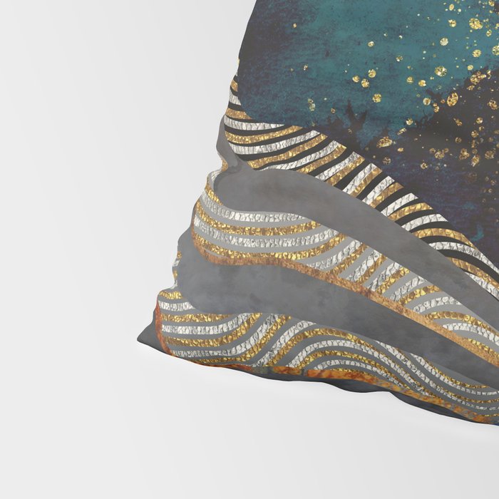 Gold & Silver Fields Pillow Sham Gallery Image 4