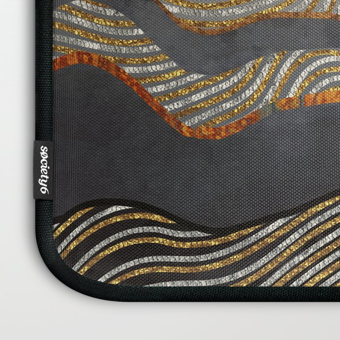 Gold & Silver Fields Laptop Sleeve Gallery Image 3