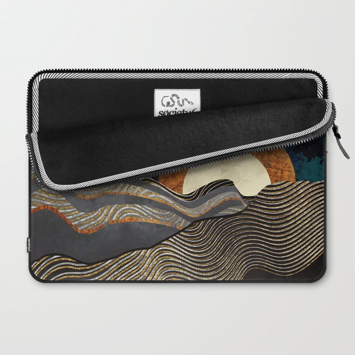 Gold & Silver Fields Laptop Sleeve Gallery Image 2
