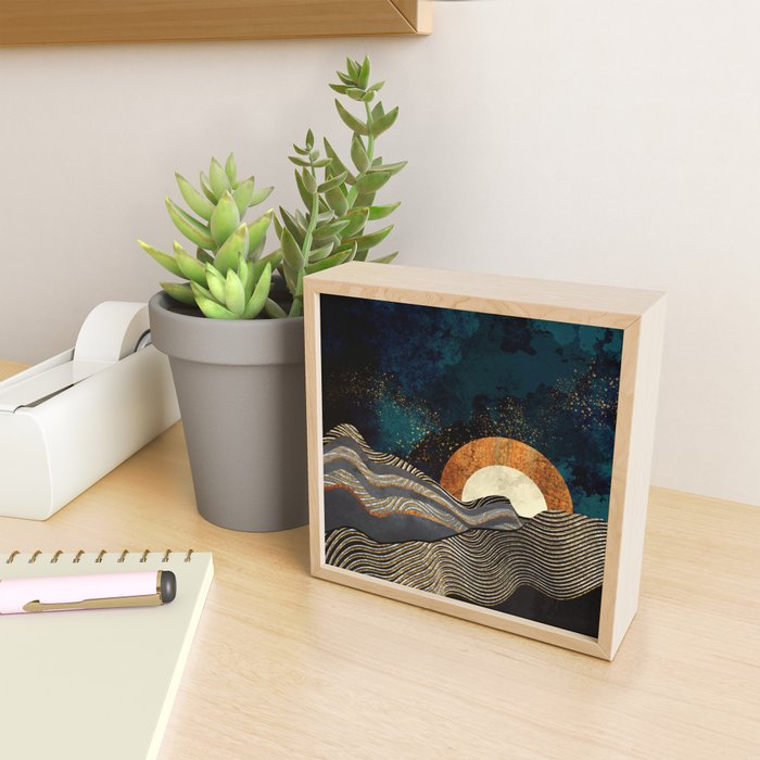 Gold & Silver Fields Mini Art Print Gallery Image 2