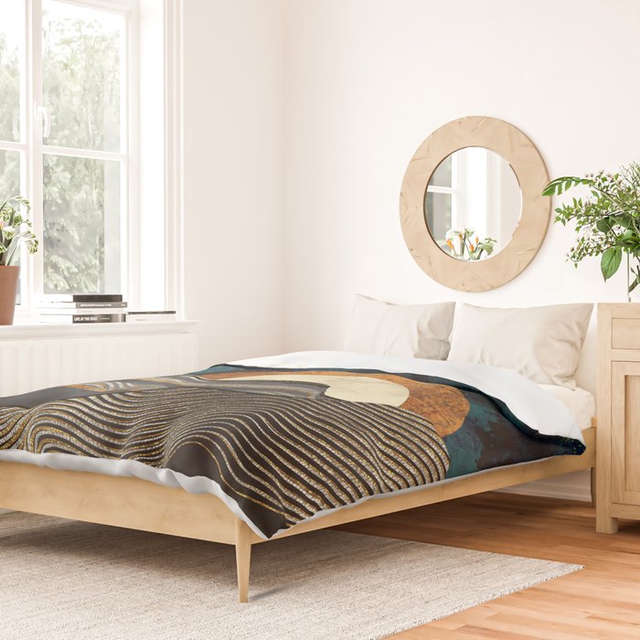 Gold & Silver Fields Duvet Cover Gallery Image 2