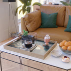 Gold & Silver Fields Serving Tray Gallery Image 2