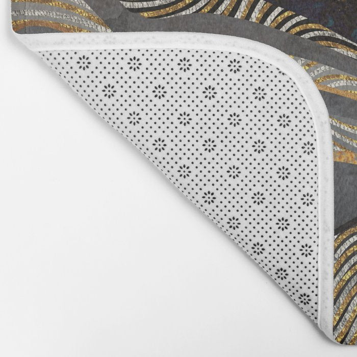Gold & Silver Fields Bath Mat Gallery Image 2