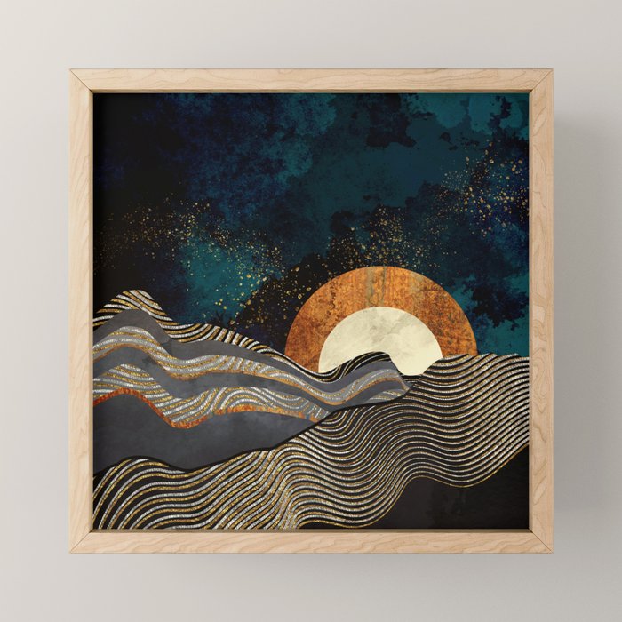 Gold & Silver Fields Mini Art Print Gallery Image 1