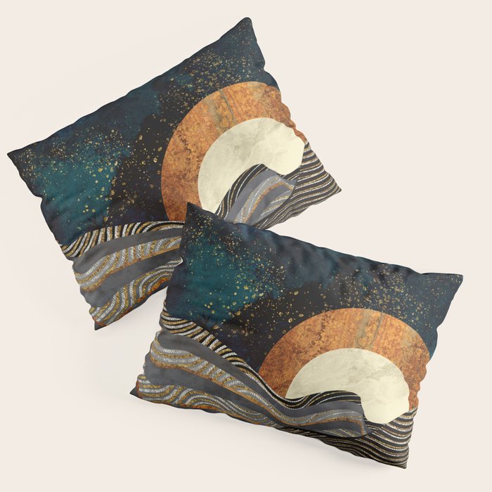 Gold & Silver Fields Pillow Sham Gallery Image 1