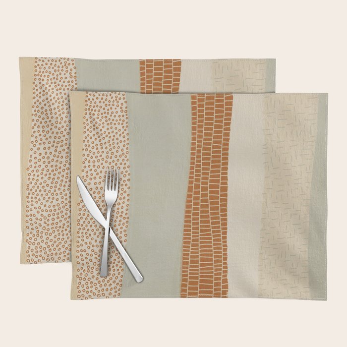 Neutral Abstract Pattern #5 Placemat Gallery Image 1