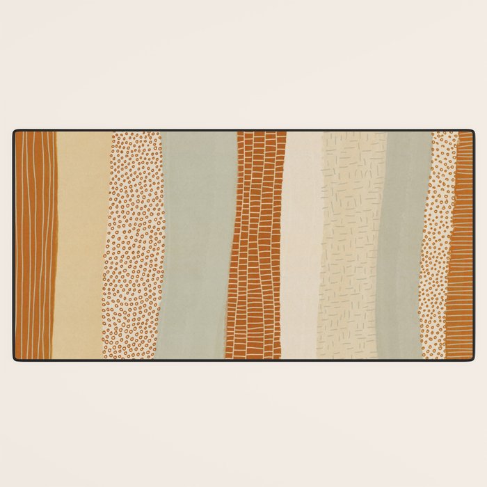 Neutral Abstract Pattern #5 Desk Mat Gallery Image 3