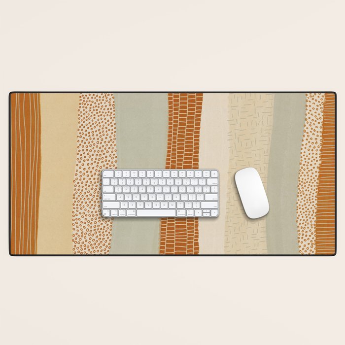 Neutral Abstract Pattern #5 Desk Mat Gallery Image 1