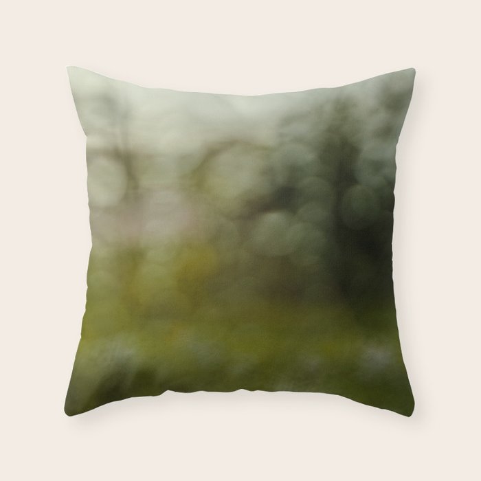 raindrop abstract photograph no. 6 - nature photography Throw Pillow Gallery Image 6